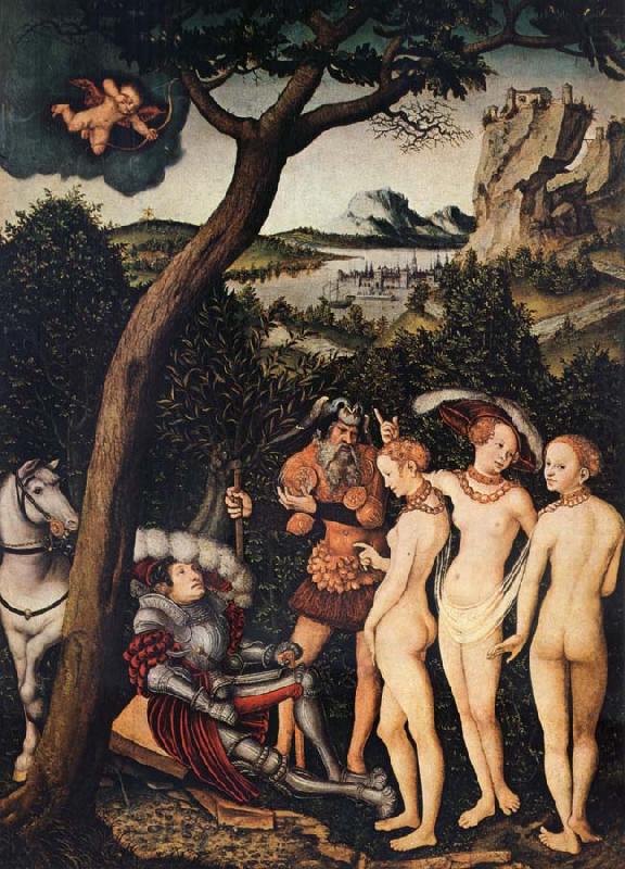 CRANACH, Lucas the Elder The Judgment of Paris china oil painting image